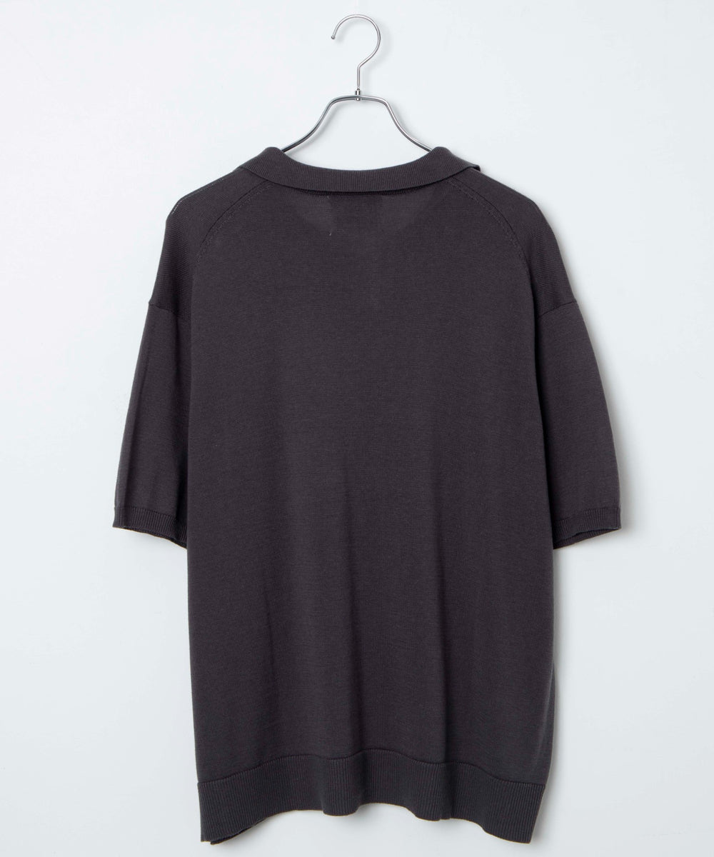 スキッパーニットポロ