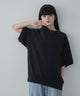 ハーフスリーブスウェット/ブラック モデル：165cm M着用