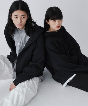 スウェットボタンカーディガン