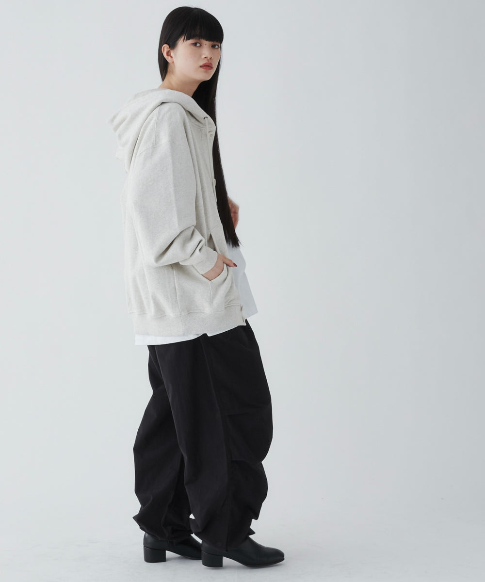 スウェットボタンカーディガン