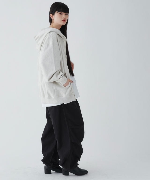 スウェットボタンカーディガン