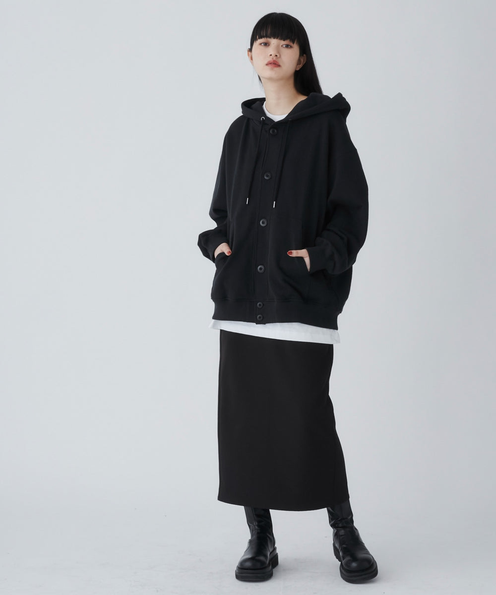 スウェットボタンカーディガン