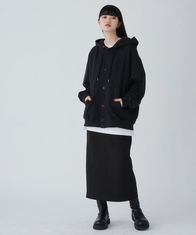 スウェットボタンカーディガン