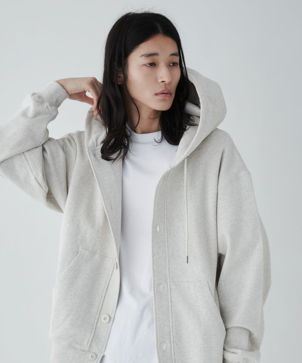 スウェットボタンカーディガン