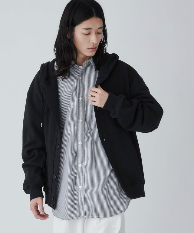 スウェットボタンカーディガン