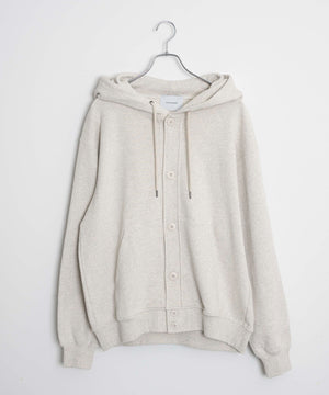 スウェットボタンカーディガン