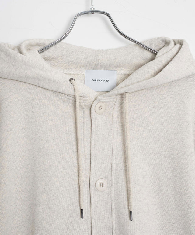 スウェットボタンカーディガン