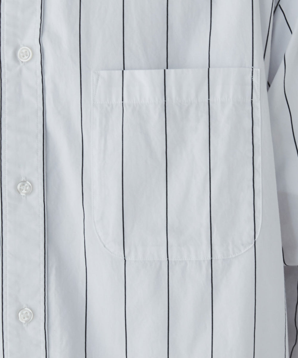 ストライプロングシャツ