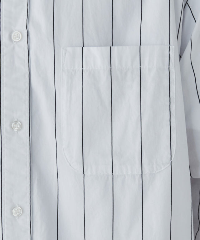 ストライプロングシャツ