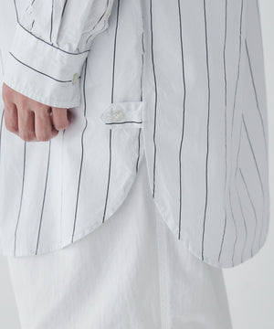 ストライプロングシャツ