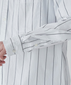 ストライプロングシャツ