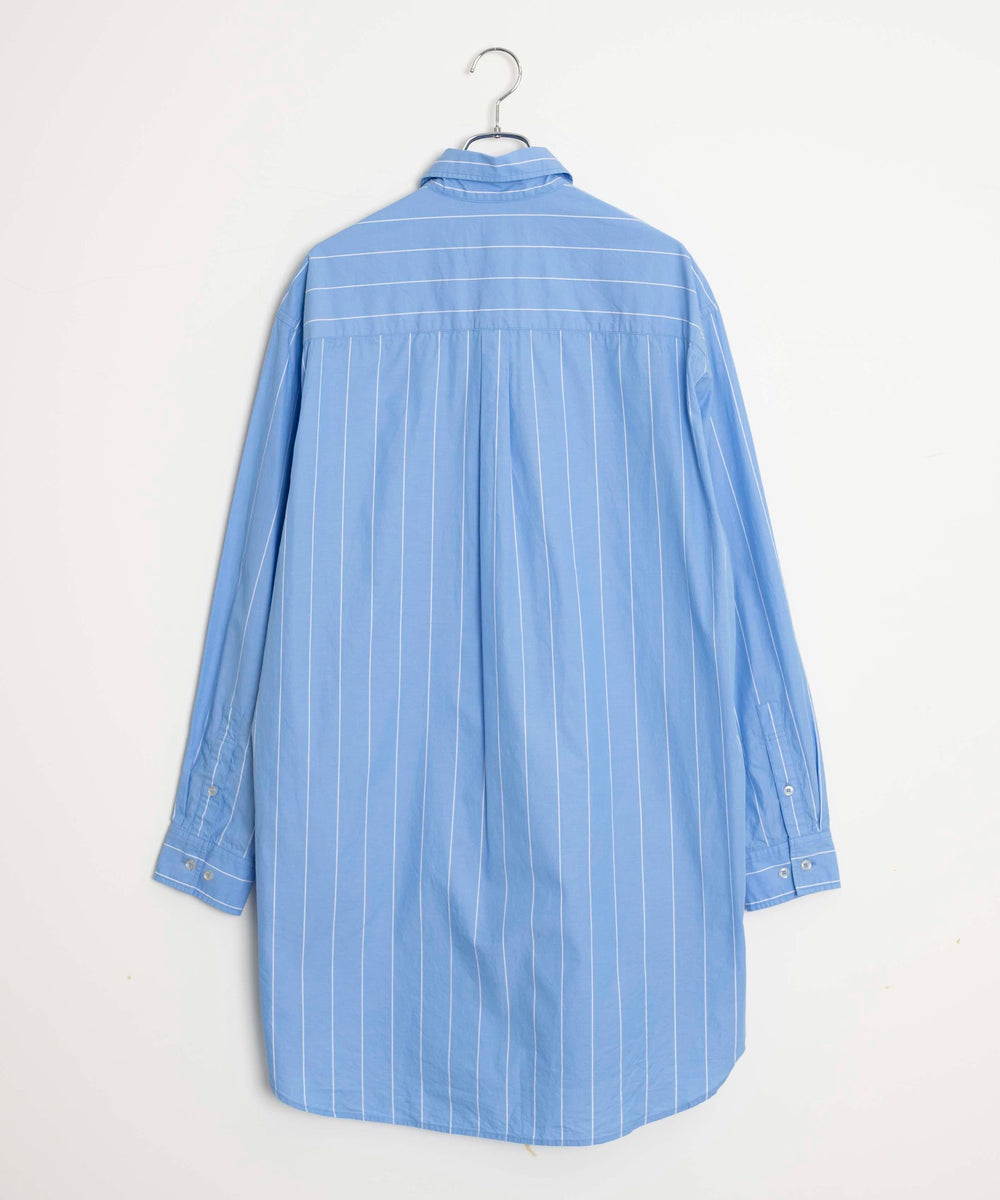 ストライプロングシャツ