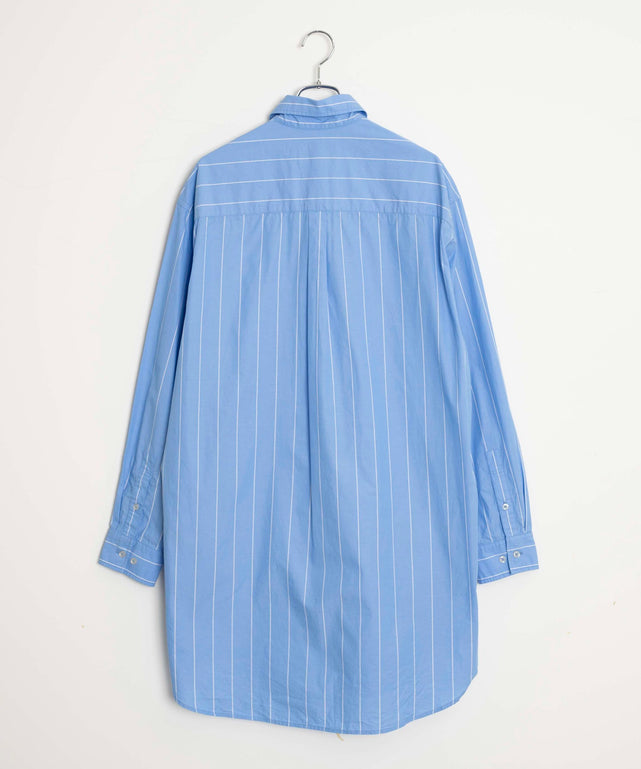 ストライプロングシャツ