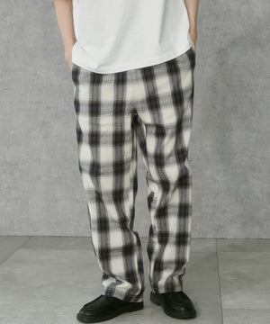 ホワイトチェック1 モデル:183cm L着用