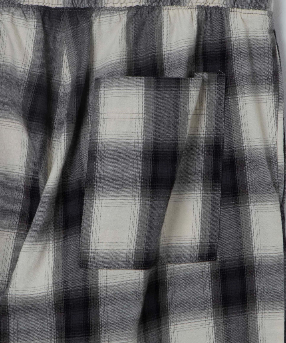 オンブレチェックイージーパンツ