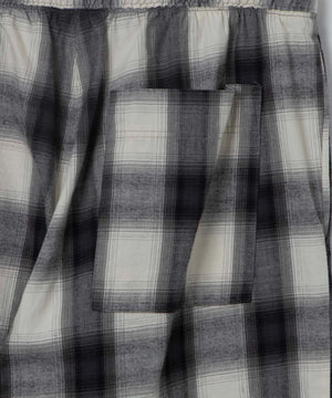 オンブレチェックイージーパンツ