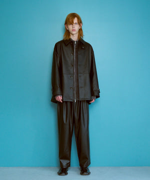 シンセティック合皮カーコート