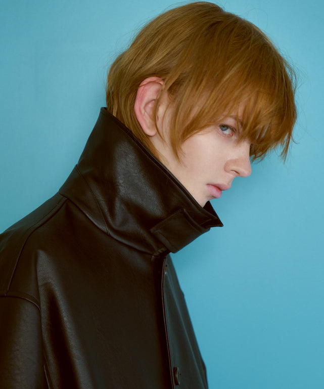 シンセティック合皮カーコート