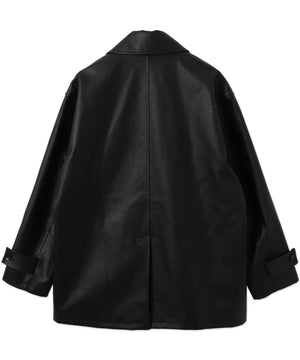 シンセティック合皮カーコート