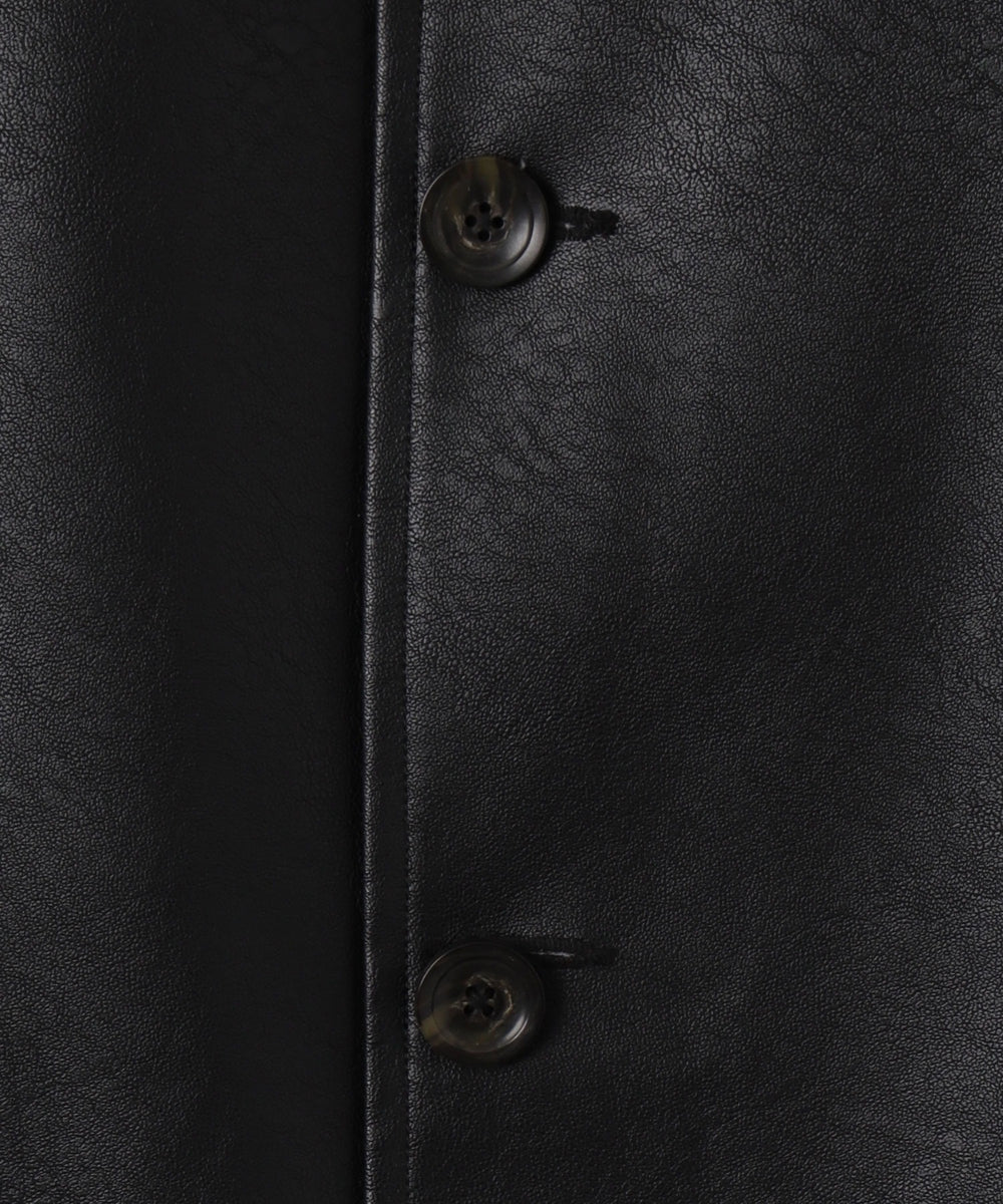 シンセティック合皮カーコート