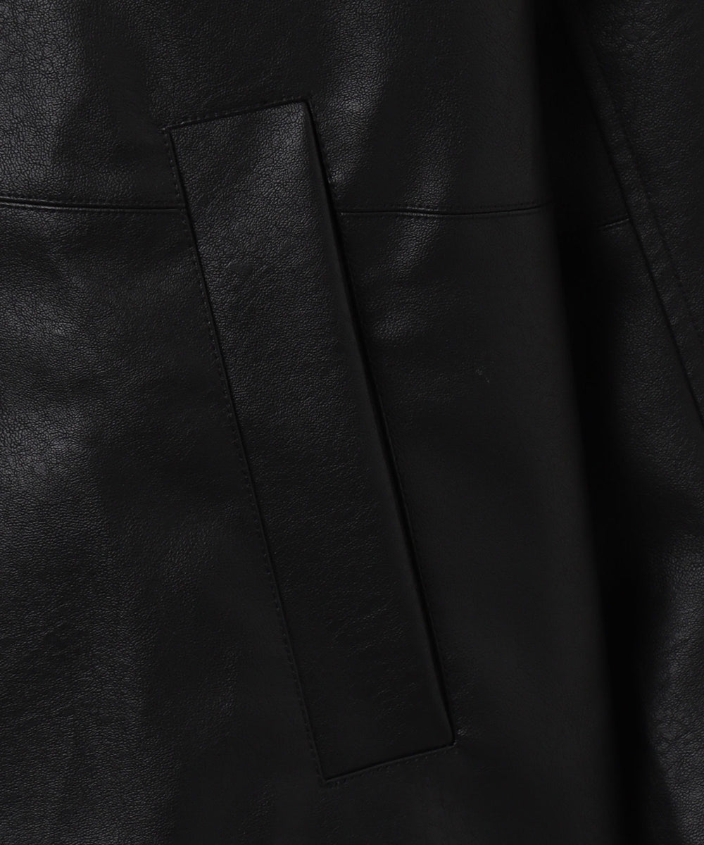 シンセティック合皮カーコート