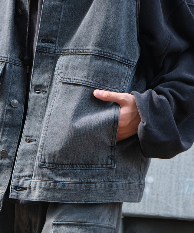 デニムブラック モデル：180cm L着用