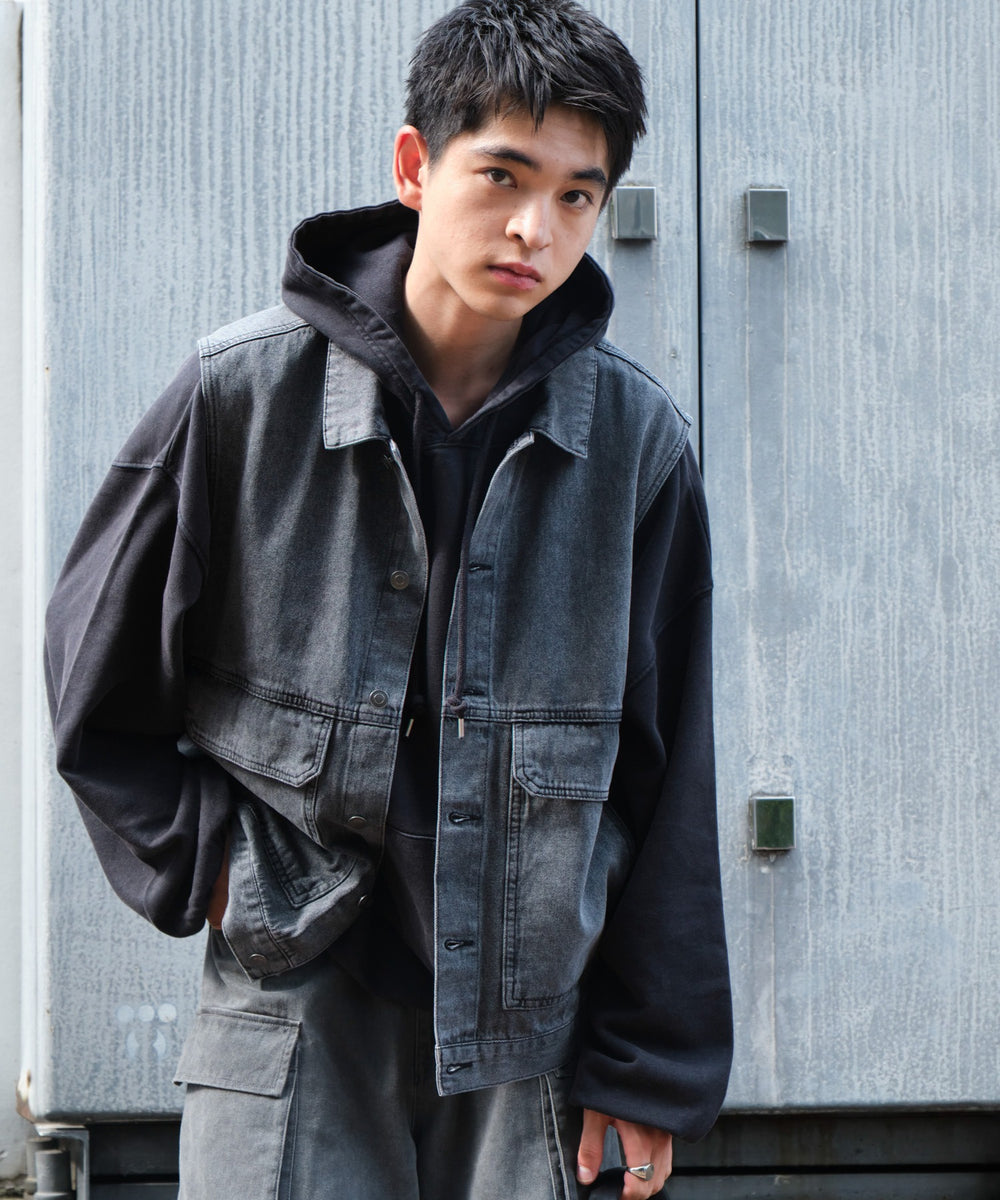 デニムブラック モデル：180cm L着用