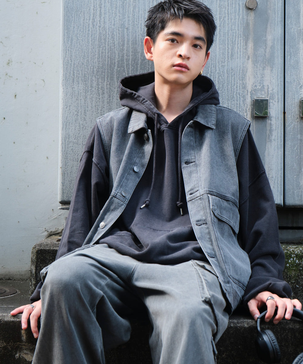 デニムブラック モデル：180cm L着用