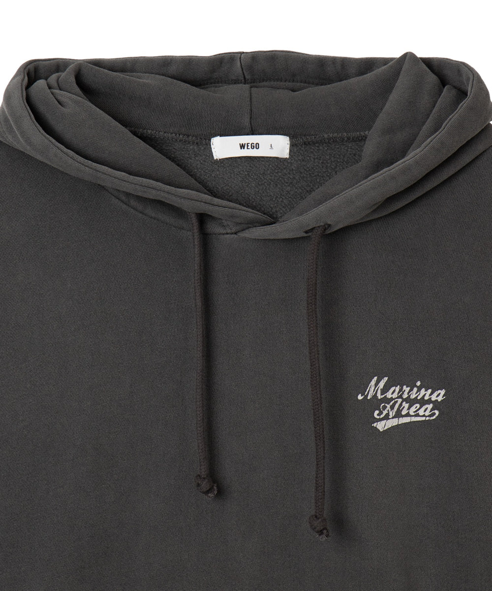 ピグメントグラフィックプルパーカー