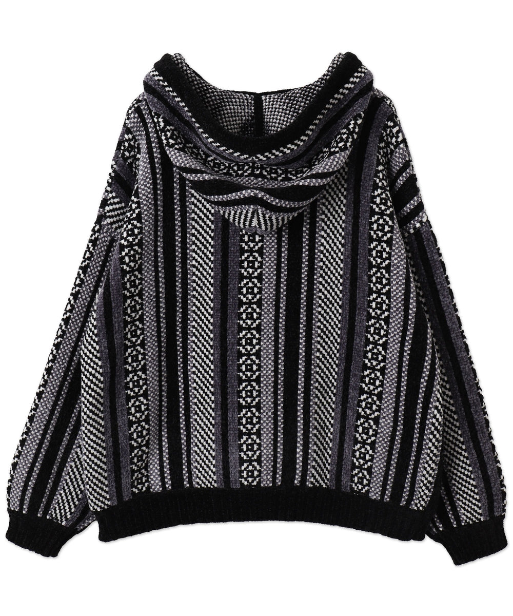 ベロアモールジップパーカー