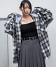 ブラックチェック　モデル：159cm L着用