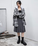 ブラックチェック　モデル：159cm L着用