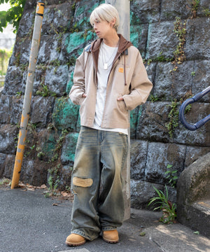 ベージュ モデル：175cm L着用