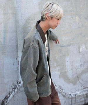 デニム淡加工 モデル：175cm L着用