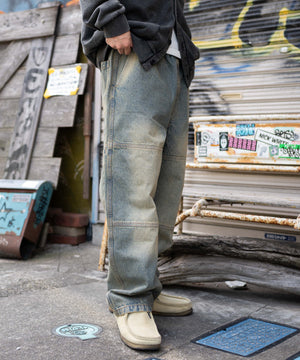 デニム淡加工 モデル：175cm L着用