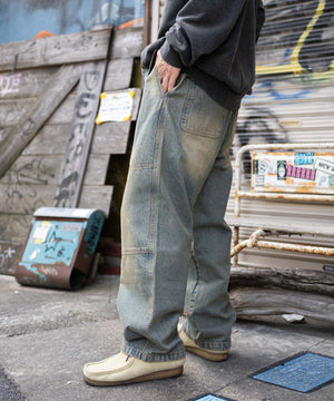 デニム淡加工 モデル：175cm L着用