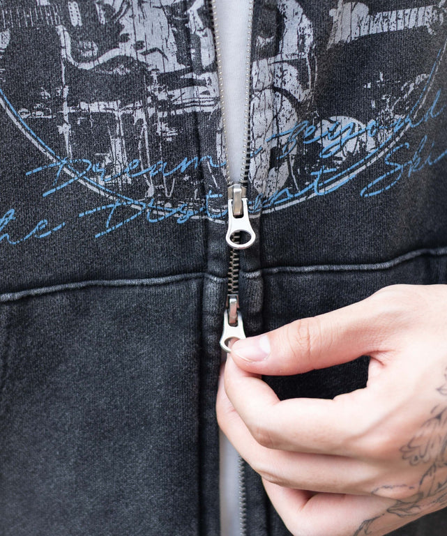 パウダーブリーチグラフィックZIPパーカー