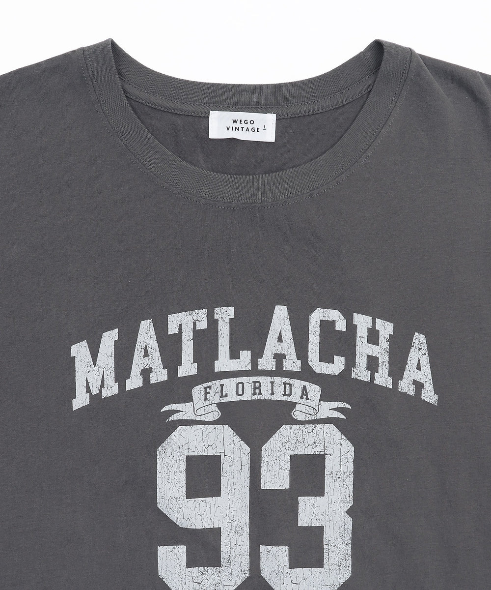 ヴィンテージライクグラフィックノースリーブ