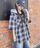 ブラックチェック1　モデル:159cm M着用