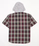 オンブレチェックフードシャツ（SS）