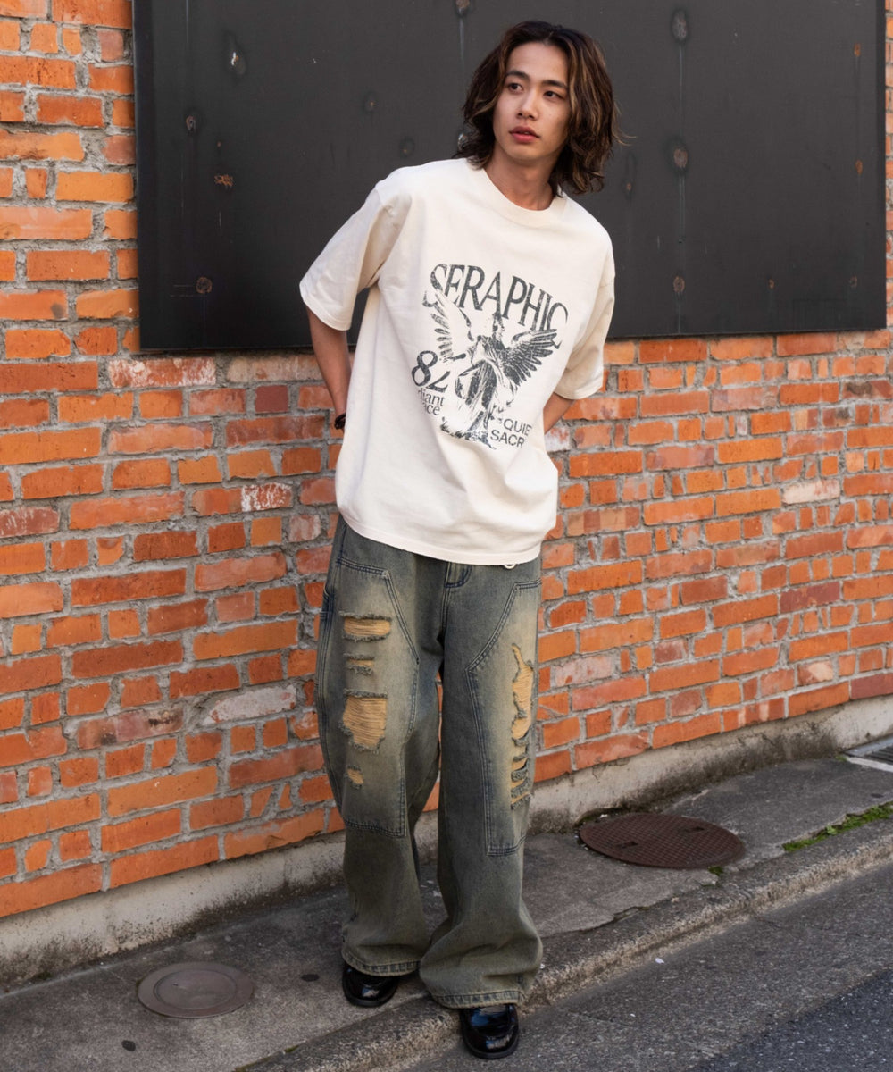 オフホワイト モデル：175cm L着用