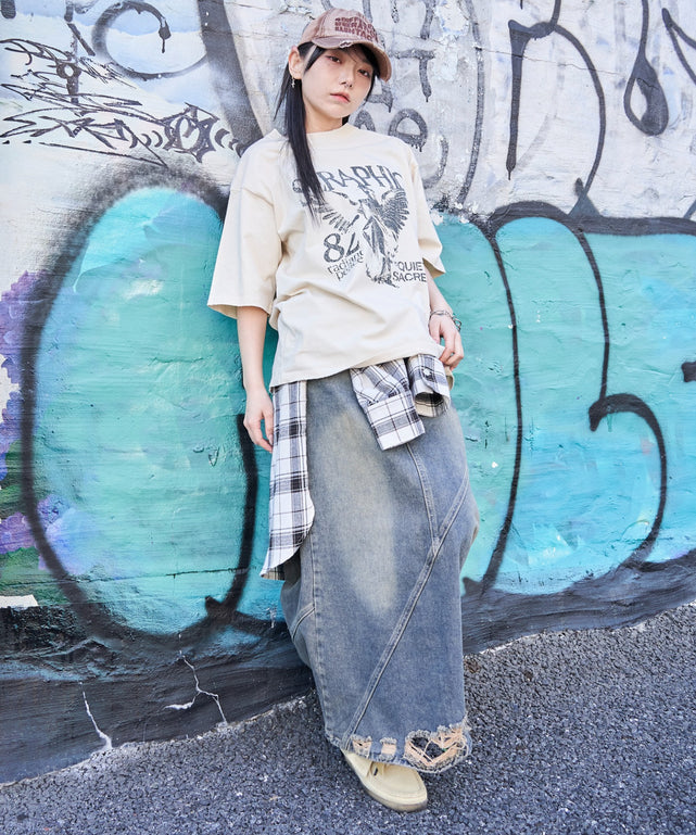 オフホワイト モデル:159cm M着用