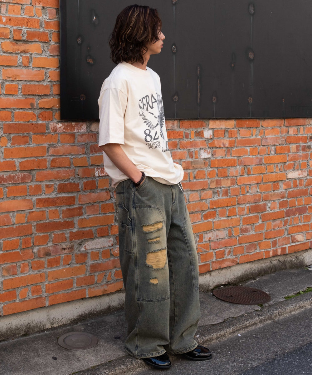 オフホワイト モデル：175cm L着用