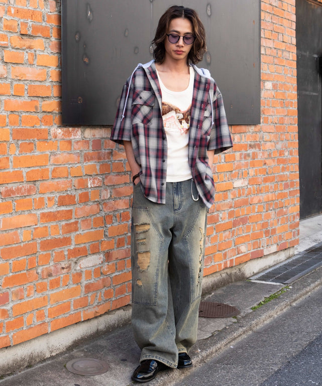 オフホワイト　モデル:175cm L着用