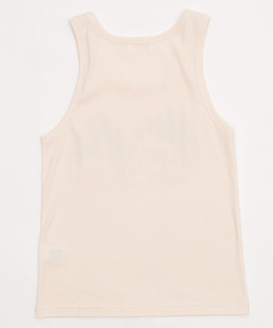 グラフィックリブタンクトップ