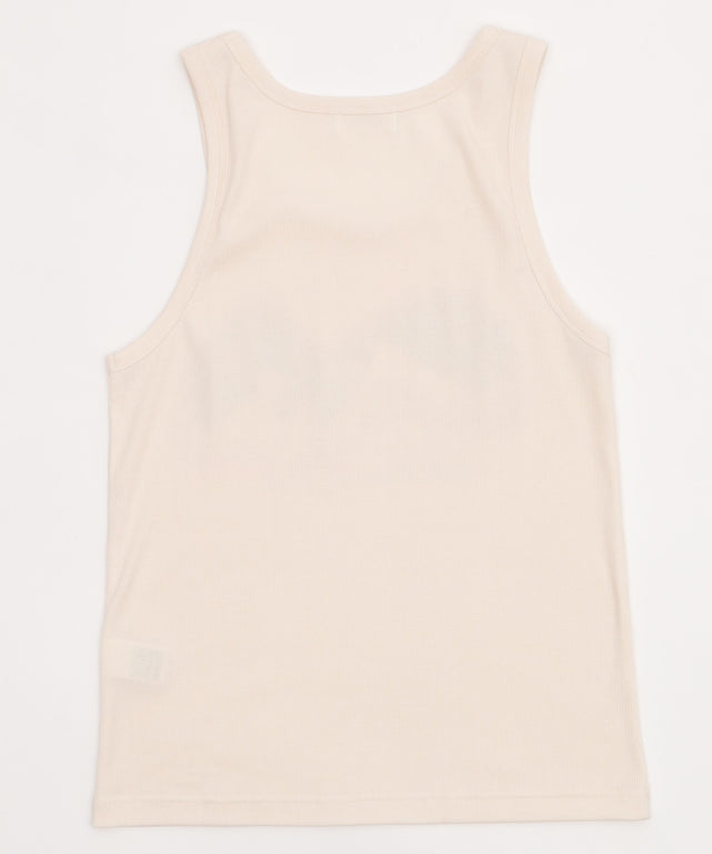 グラフィックリブタンクトップ