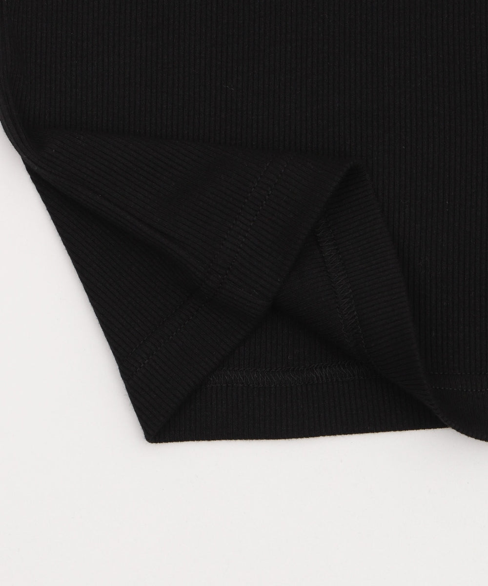 グラフィックリブタンクトップ