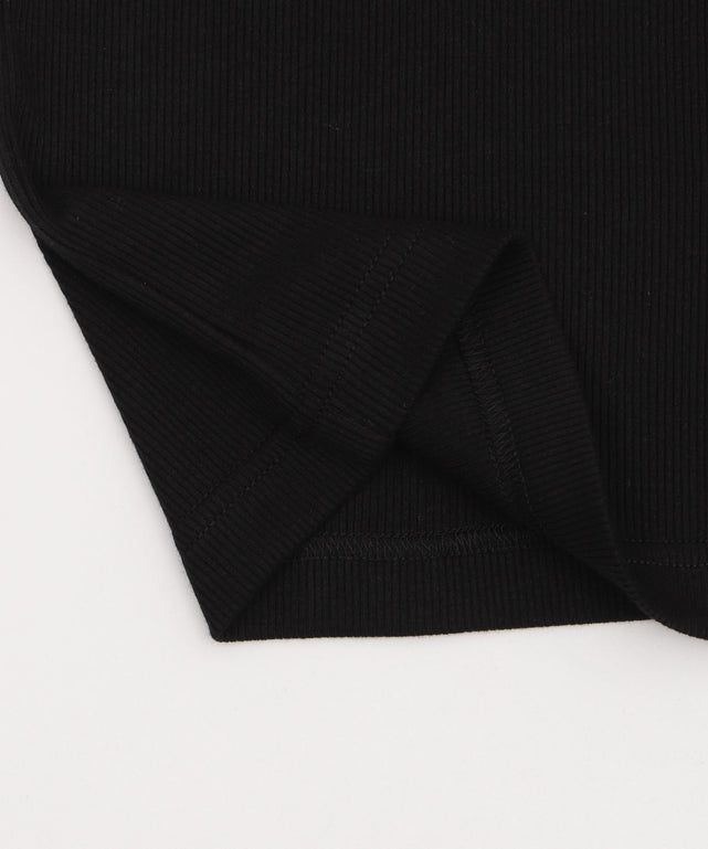 グラフィックリブタンクトップ