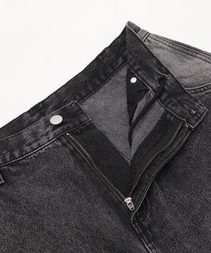 ダブルニーダメージデニムショーツ