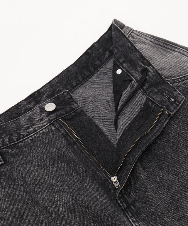 ダブルニーダメージデニムショーツ